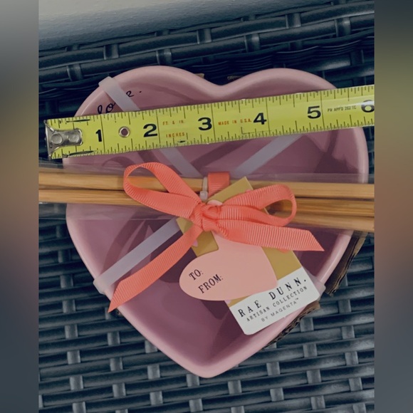 Rae Dunn Heart Bowl Set with Chopsticks • NWT - Picture 11 of 15
